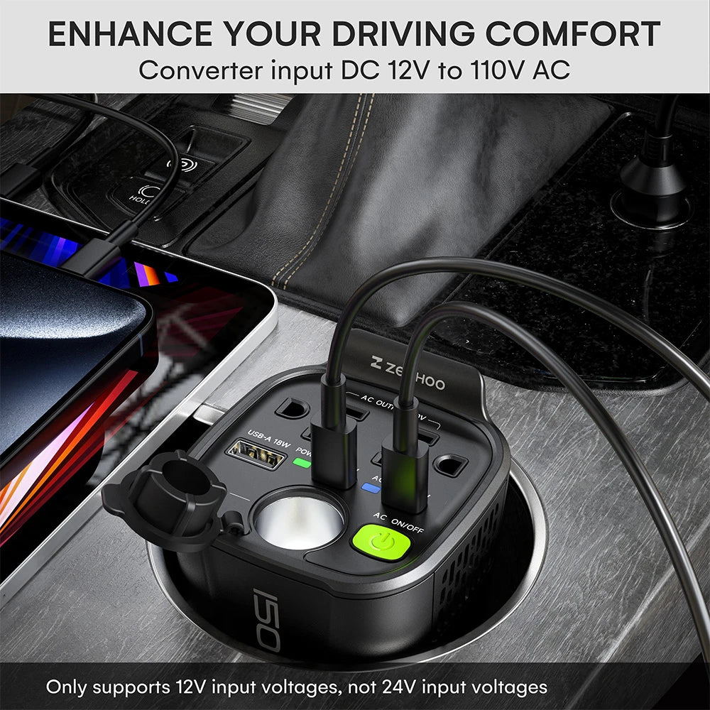 150W Car Power Inverter