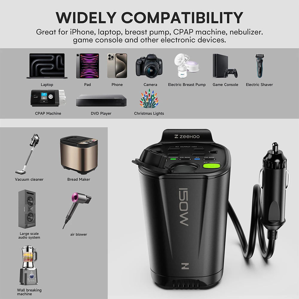150W Car Power Inverter