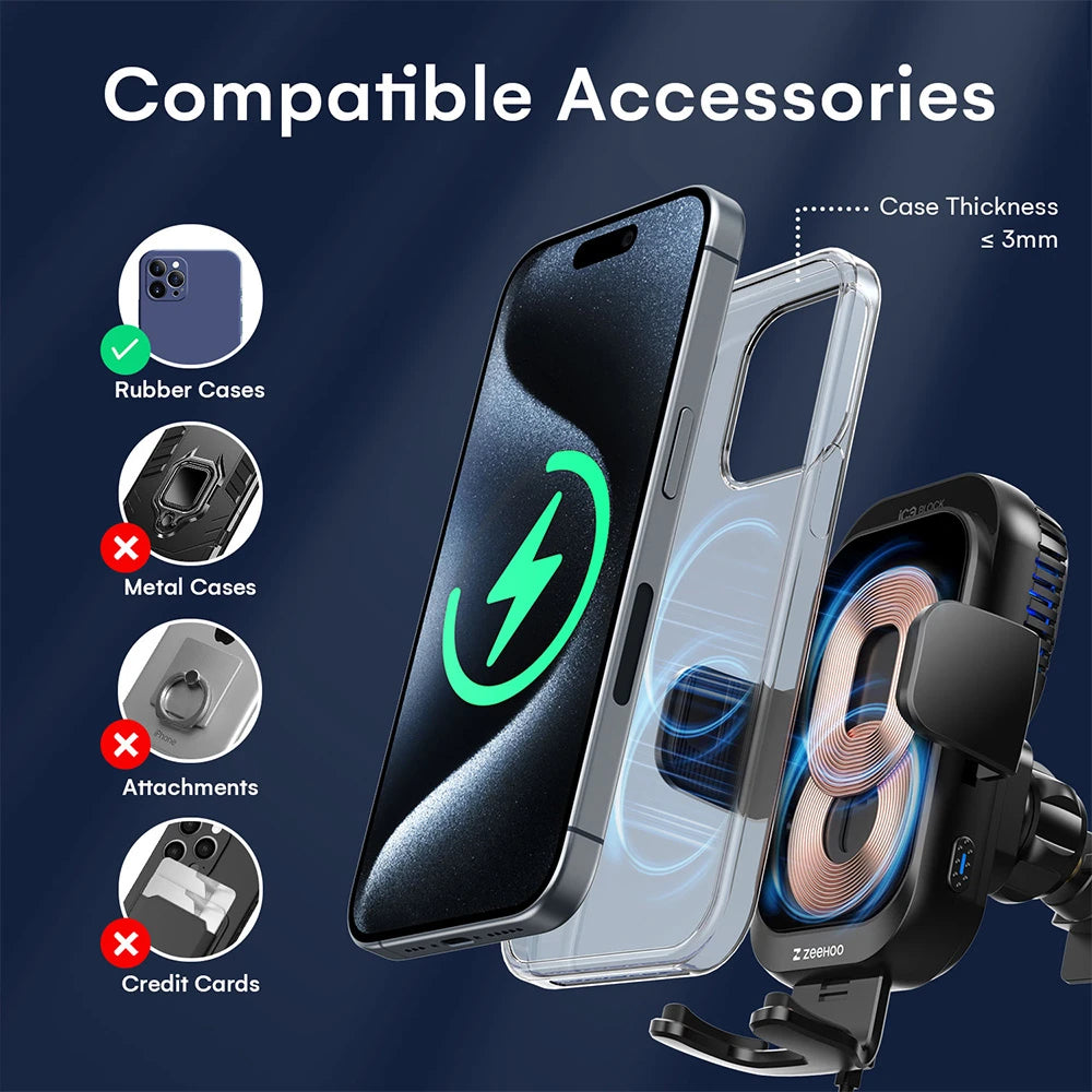 AutoCool 15W Wireless Car Charger CF70