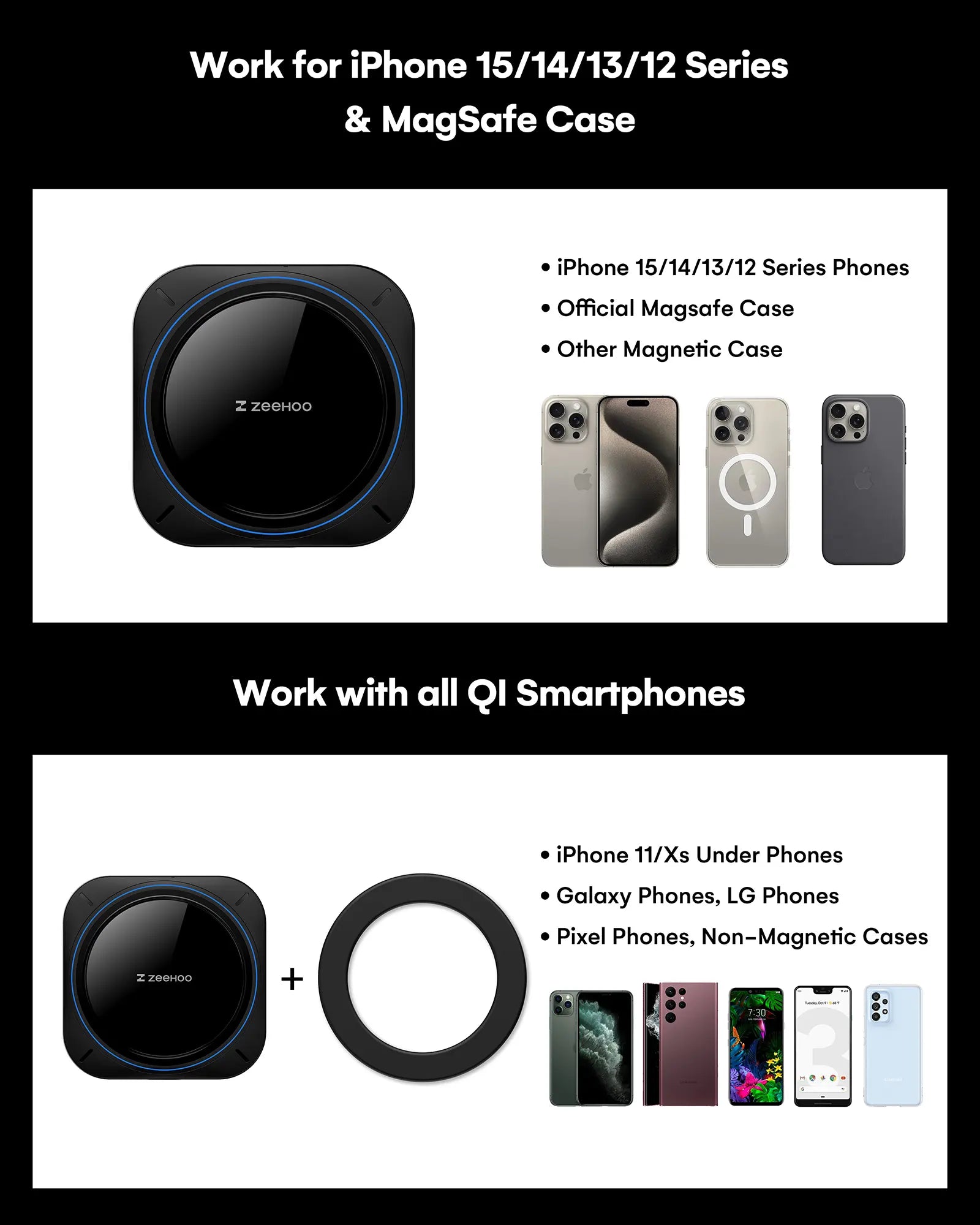 AutoCool 15W Wireless Car Charger IC90-6