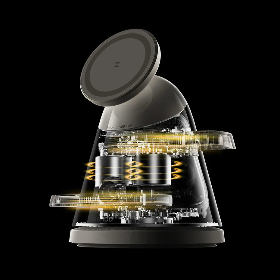 Lumino is the first of its kind to integrate two micro-motors in a single compact charger