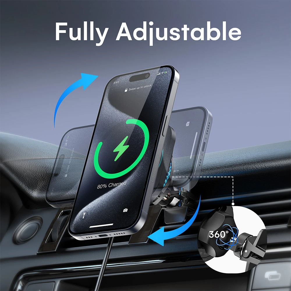 AutoCool 15W Wireless Car Charger IC90