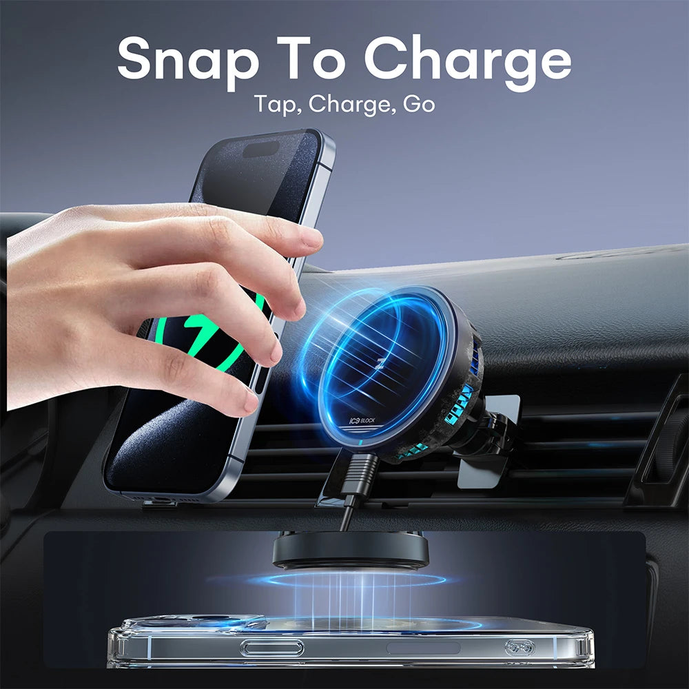 AutoCool 15W Wireless Car Charger IC80S