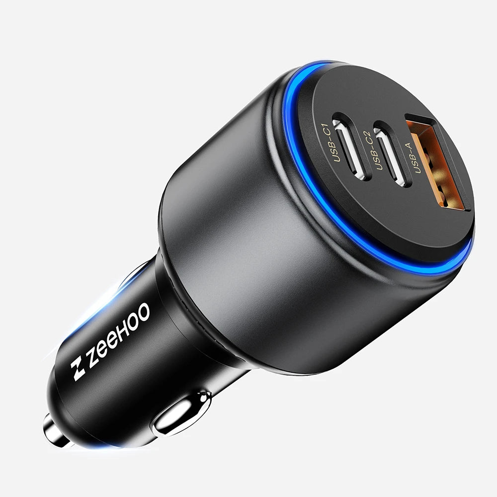 95W Triple-Port PD Car Charger Adapter