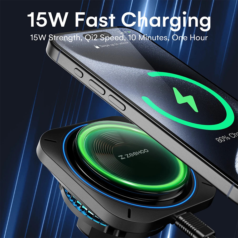 AutoCool 15W Wireless Car Charger IC90