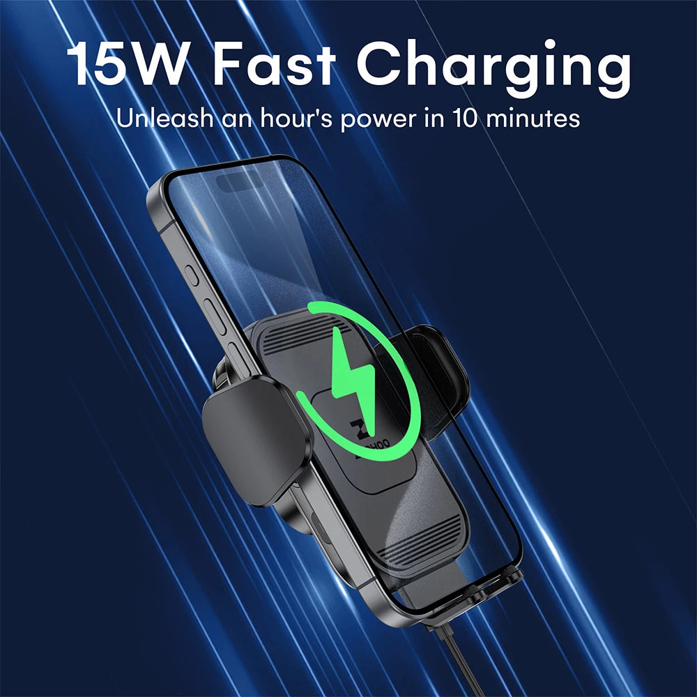 AutoGrip 15W Wireless Car Charger CC54