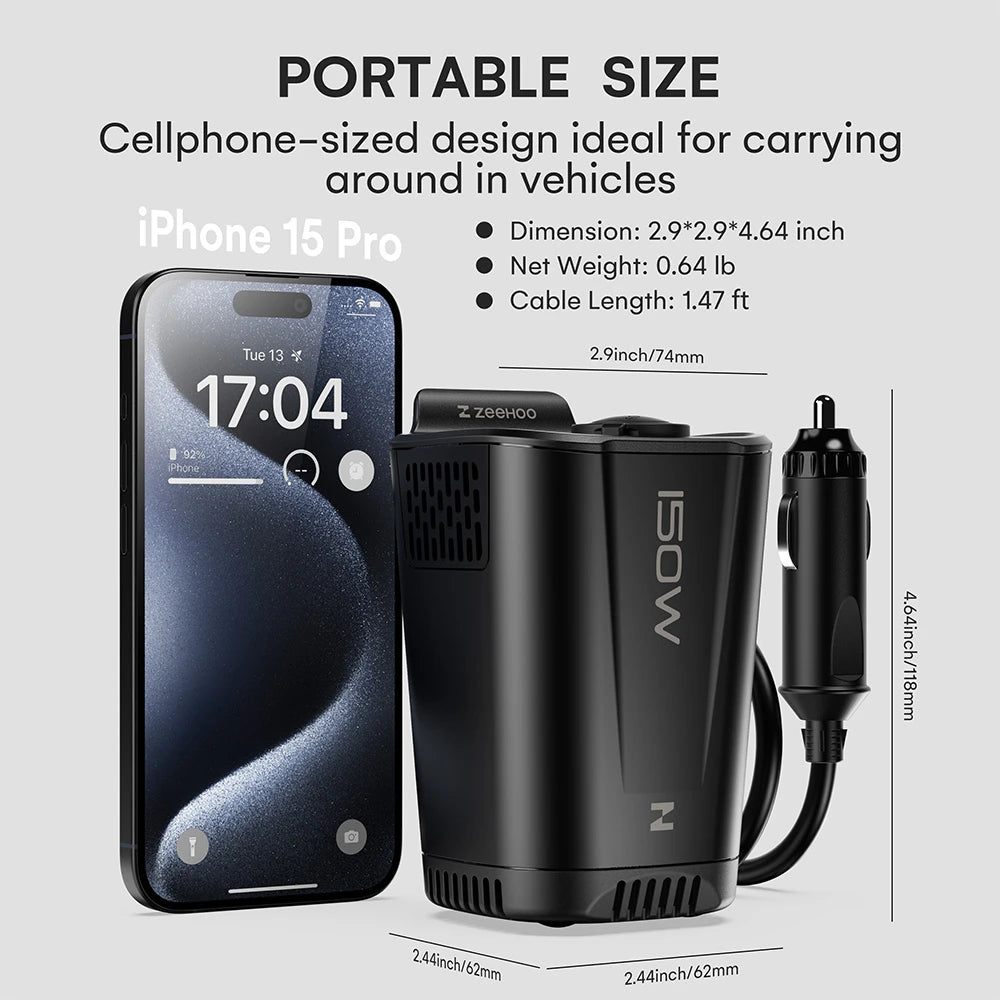 150W Car Power Inverter