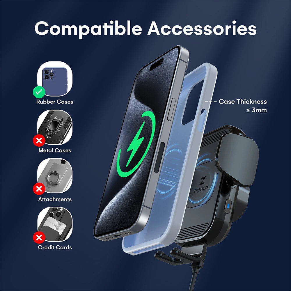 AutoGrip 15W Wireless Car Charger CC54