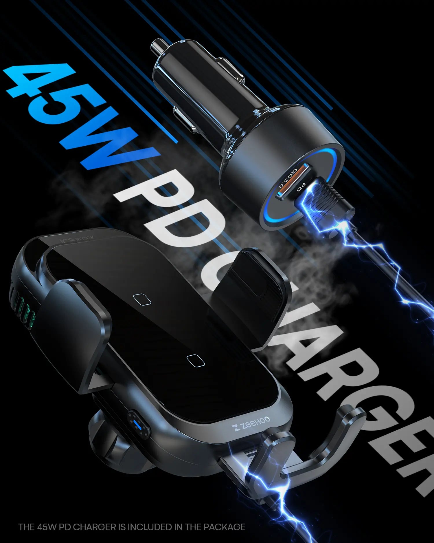 AutoCool 15W Wireless Car Charger CF70-3