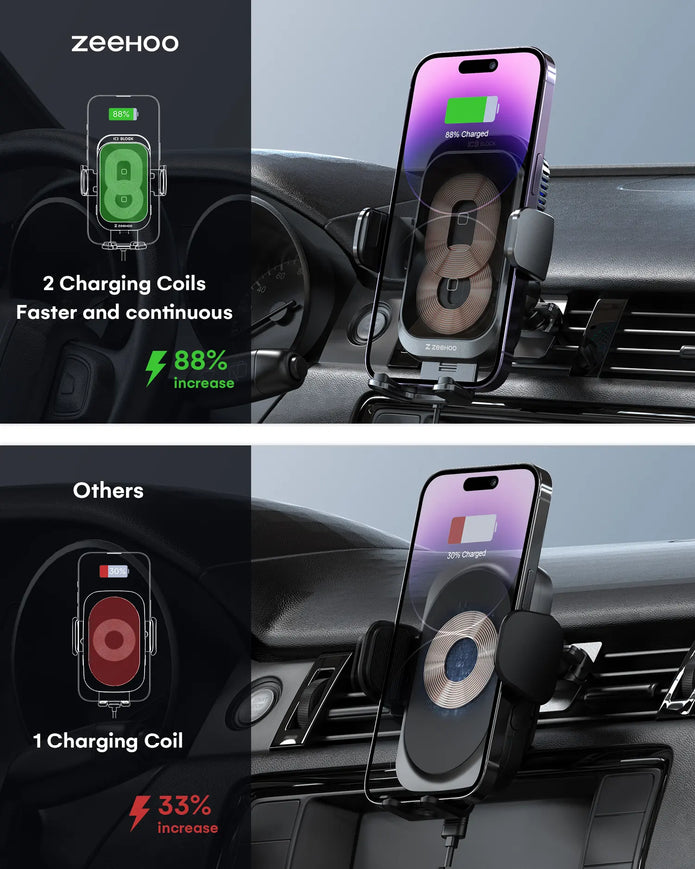 AutoCool 15W Wireless Car Charger CF70-6