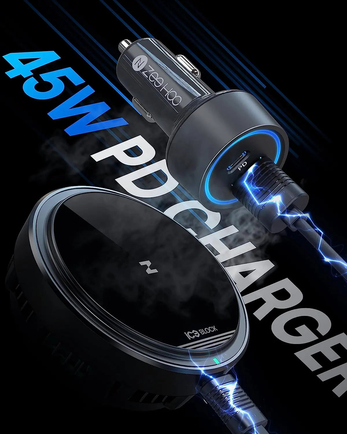 AutoCool 15W Wireless Car Charger IC80S-4