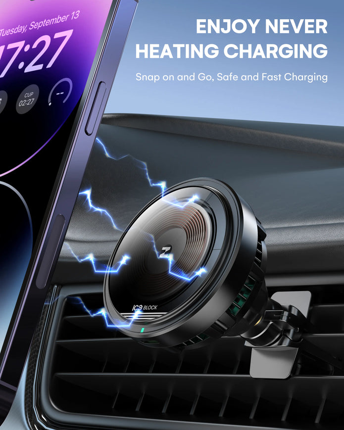 AutoCool 15W Wireless Car Charger IC80S-5