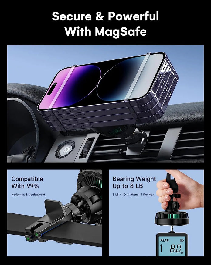 AutoCool 15W Wireless Car Charger IC80S-6