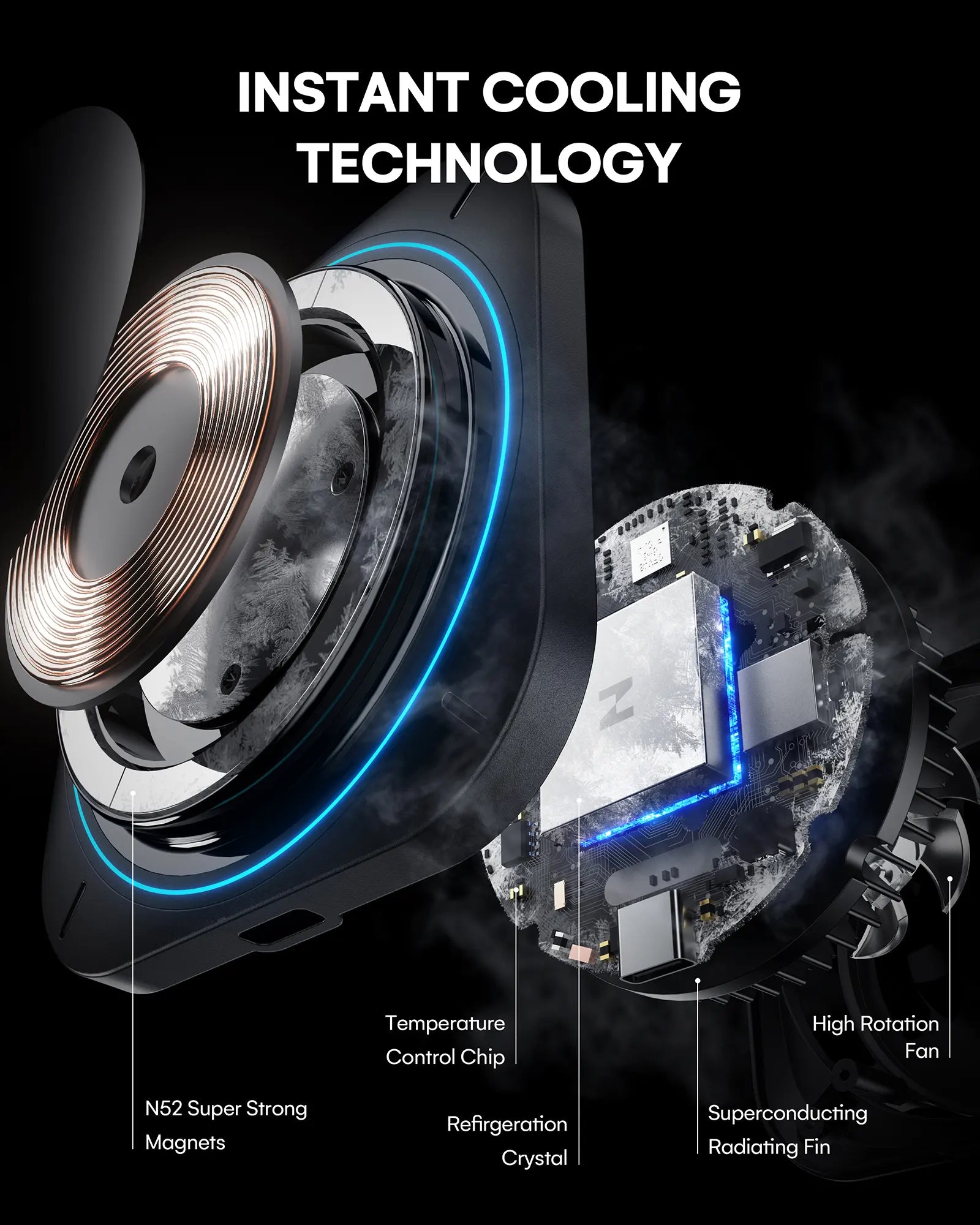 AutoCool 15W Wireless Car Charger IC90-2