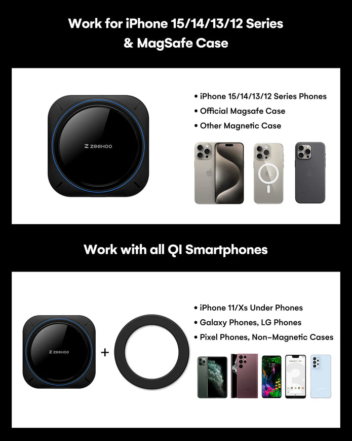 AutoCool 15W Wireless Car Charger IC90-6