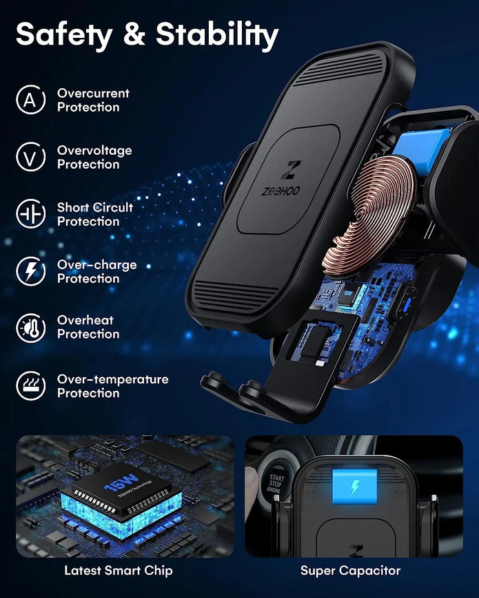 AutoGrip 15W Wireless Car Charger CC54-6