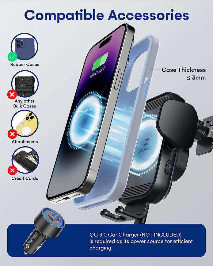 AutoGrip 15W Wireless Car Charger CC54-7