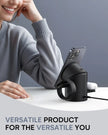 Black CylinTrick-R 3-in-1 Wireless Charging Station-6