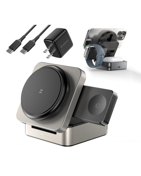 FoldTrack 3-in-1 Wireless Charging Station