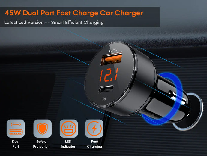 Fast Charging & Safe Driving-Digital Display