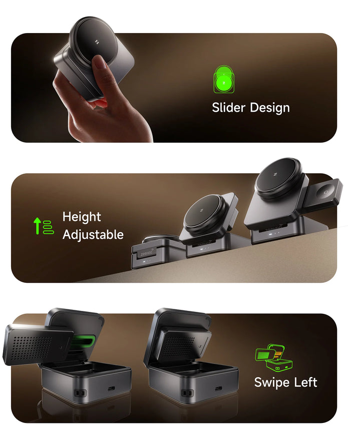 FoldTrack 3-in-1 Wireless Charging Station