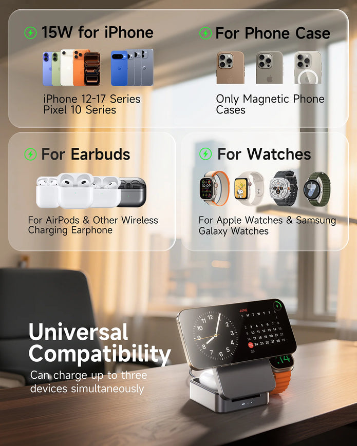 FoldTrack 3-in-1 Wireless Charging Station