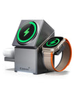 Gray CuBeTrick X 3-in-1 Wireless Charging Station