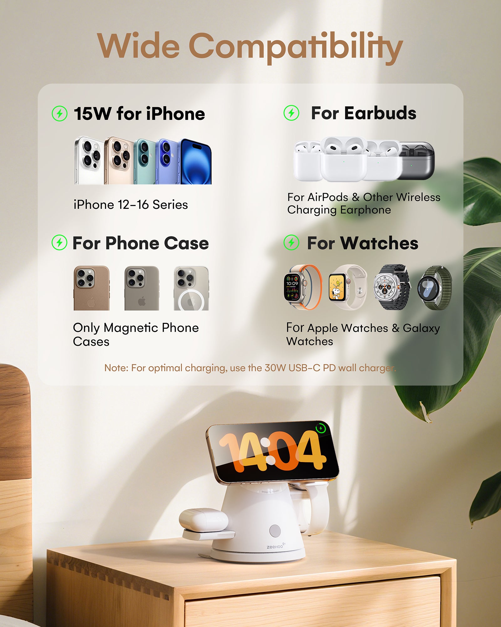 LuminoCore 4-in-1 Wireless Charging Station-11