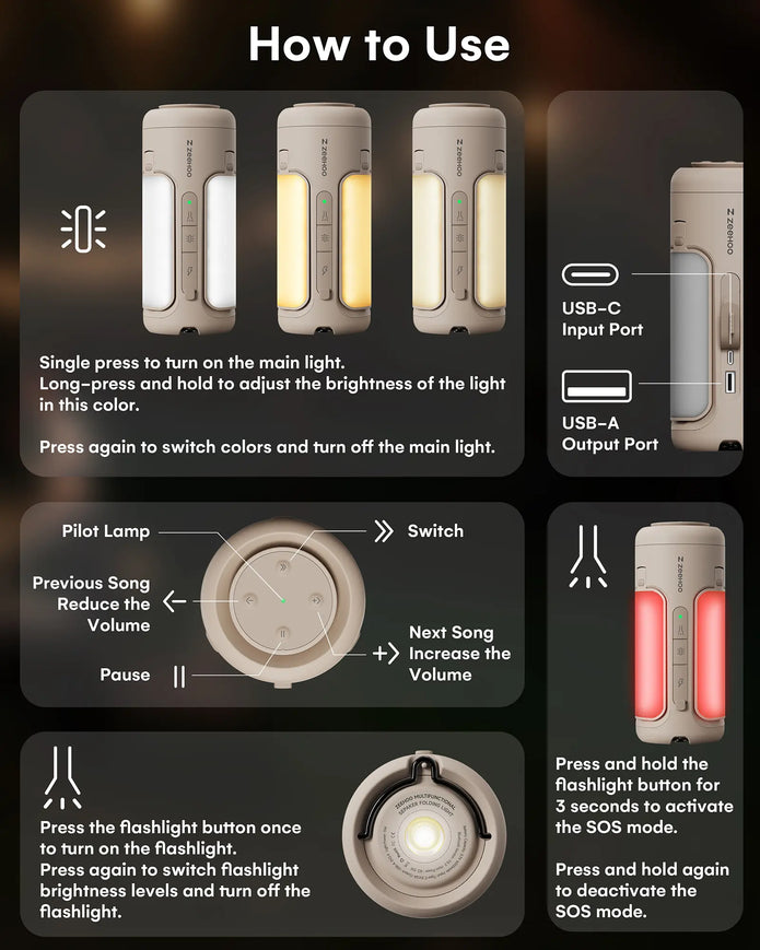 Rechargeable LED Camping Lantern-5